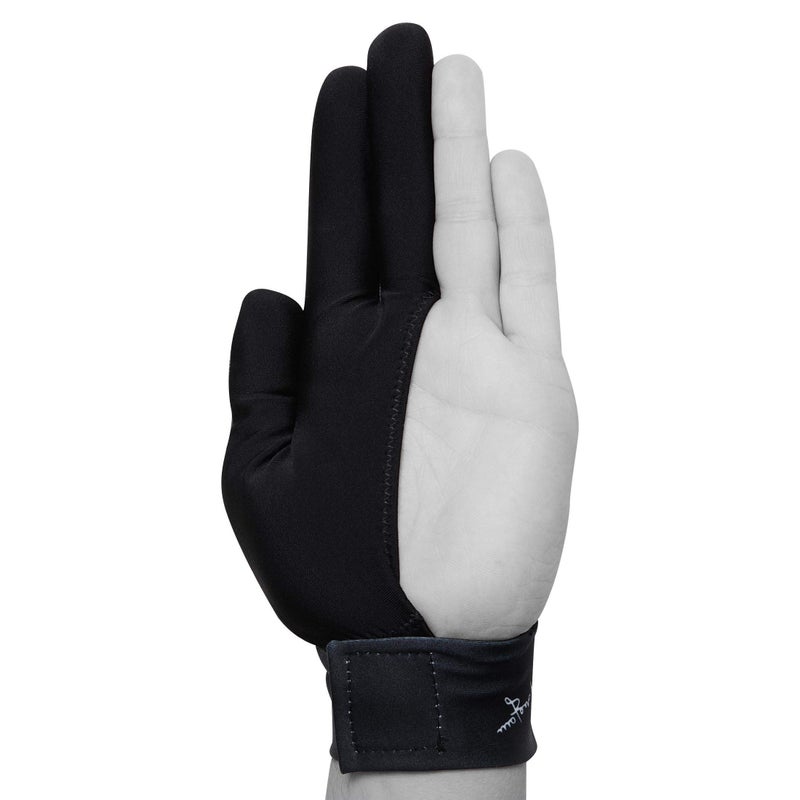 Longoni Renzline Pool CUE Glove Billiard Player - Blue/Black - for Left Hand - One Size fits All - Image 3